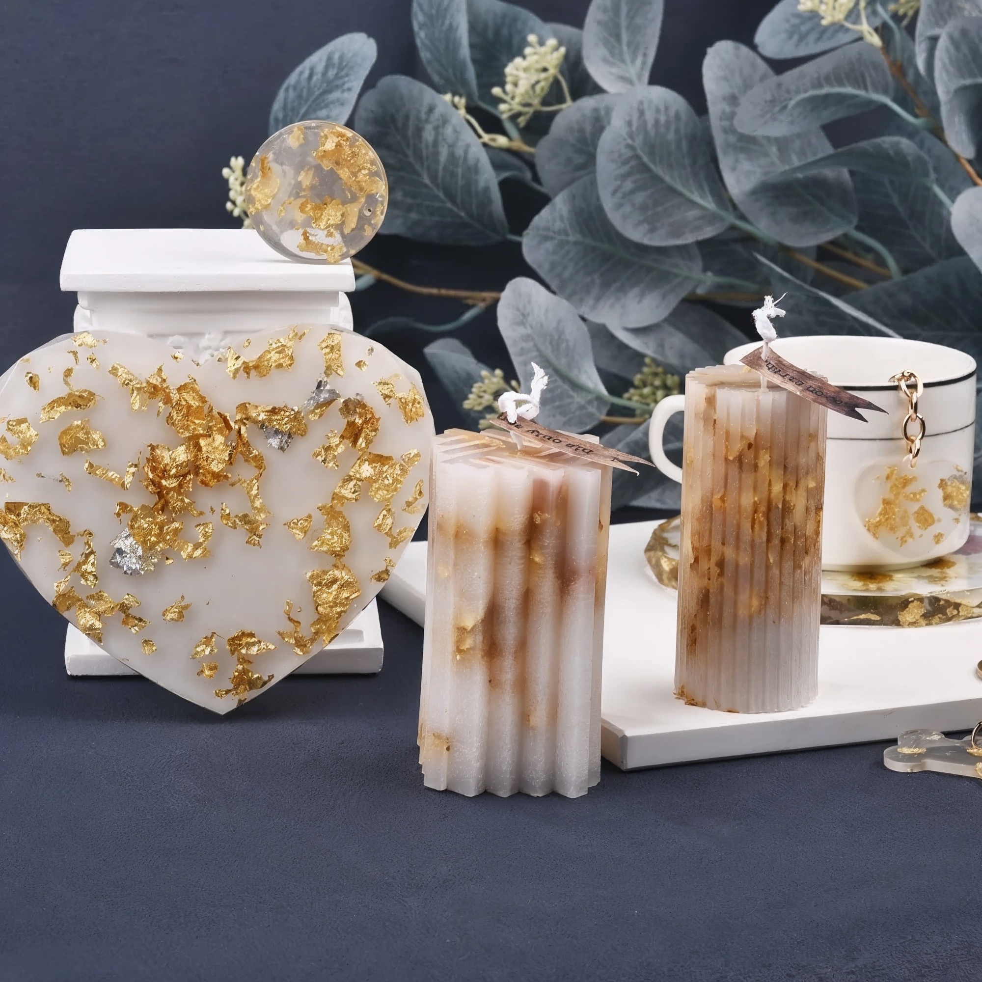 Goldflocken für Epoxidharz – 10 g Flasche, vielseitige Farbvielfalt
