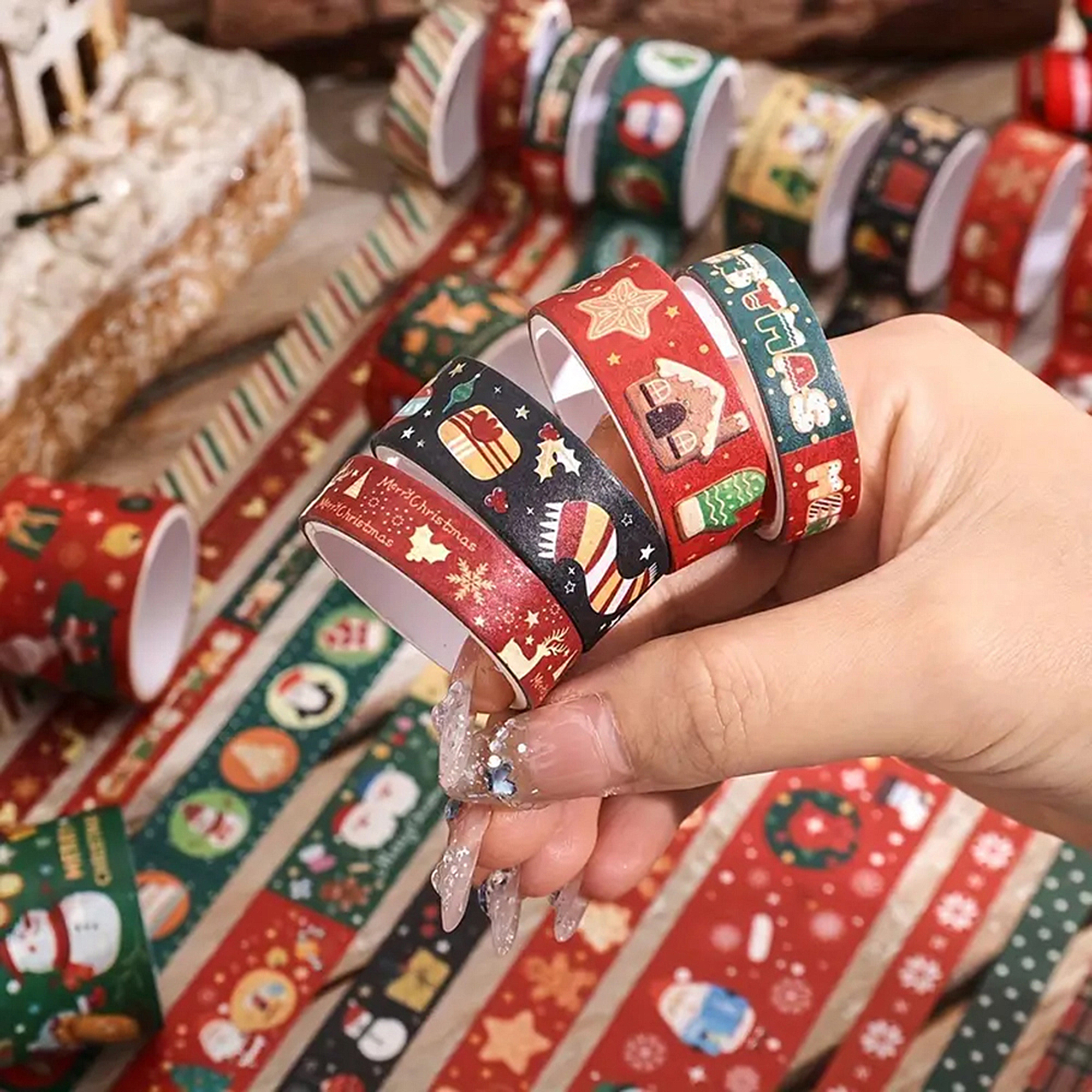 Weihnachts Washi Tape Set – 12 Rollen mit Winter- und Weihnachtsmotiven