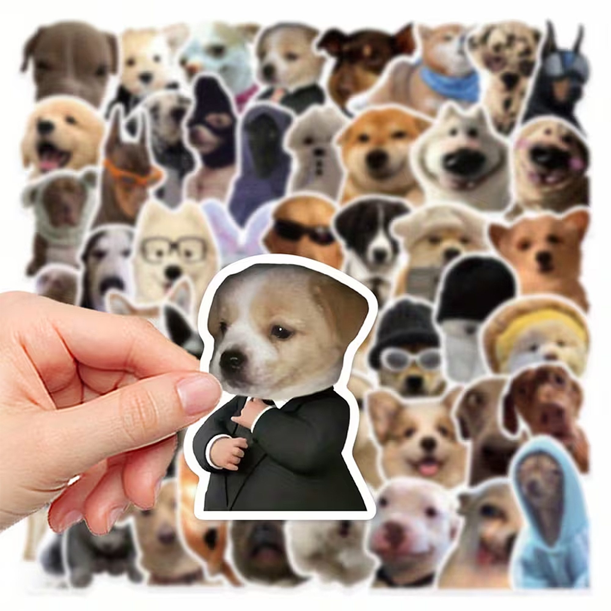 Hunde Sticker Set – 50 Motive aus mattem Vinyl, vielseitig einsetzbar