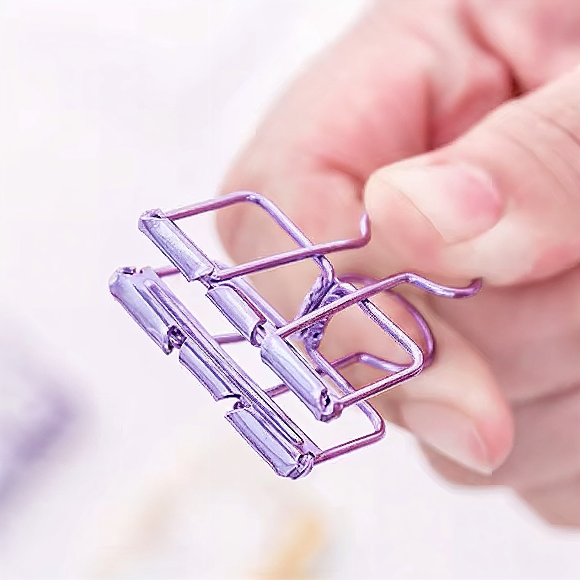 Binder Clip für Dokumente – 2 Stück, Metall, verschiedene Farben