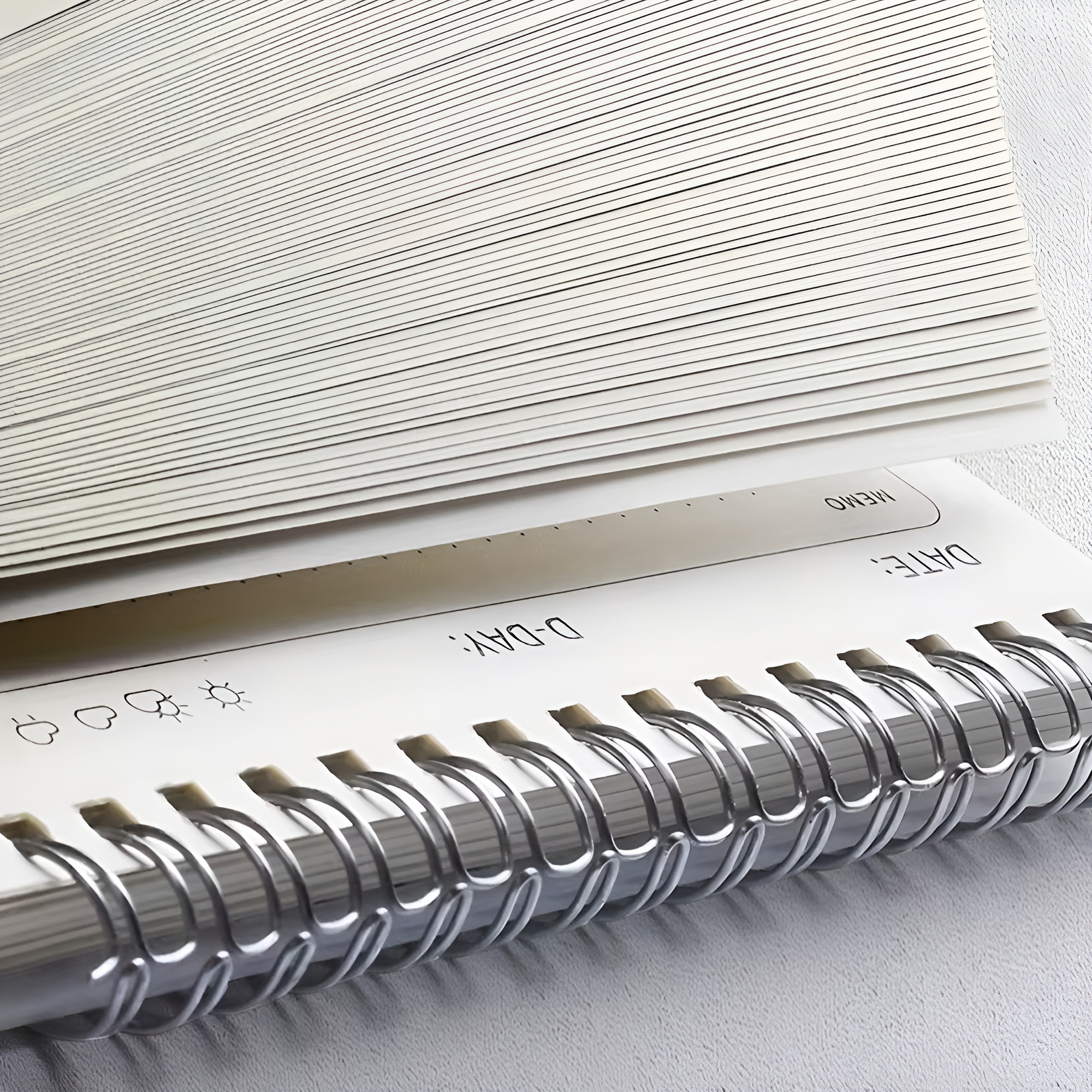 Tagesplaner A5 Spiralbindung – 80 Blatt hochwertiges Papier, 360° drehbar