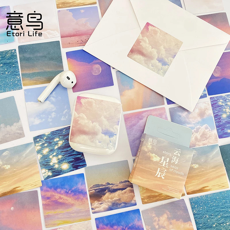 Wolken, Himmel und Licht Sticker, Sticker-Set "Seas Of Cloud" mit 45 mini Stickern