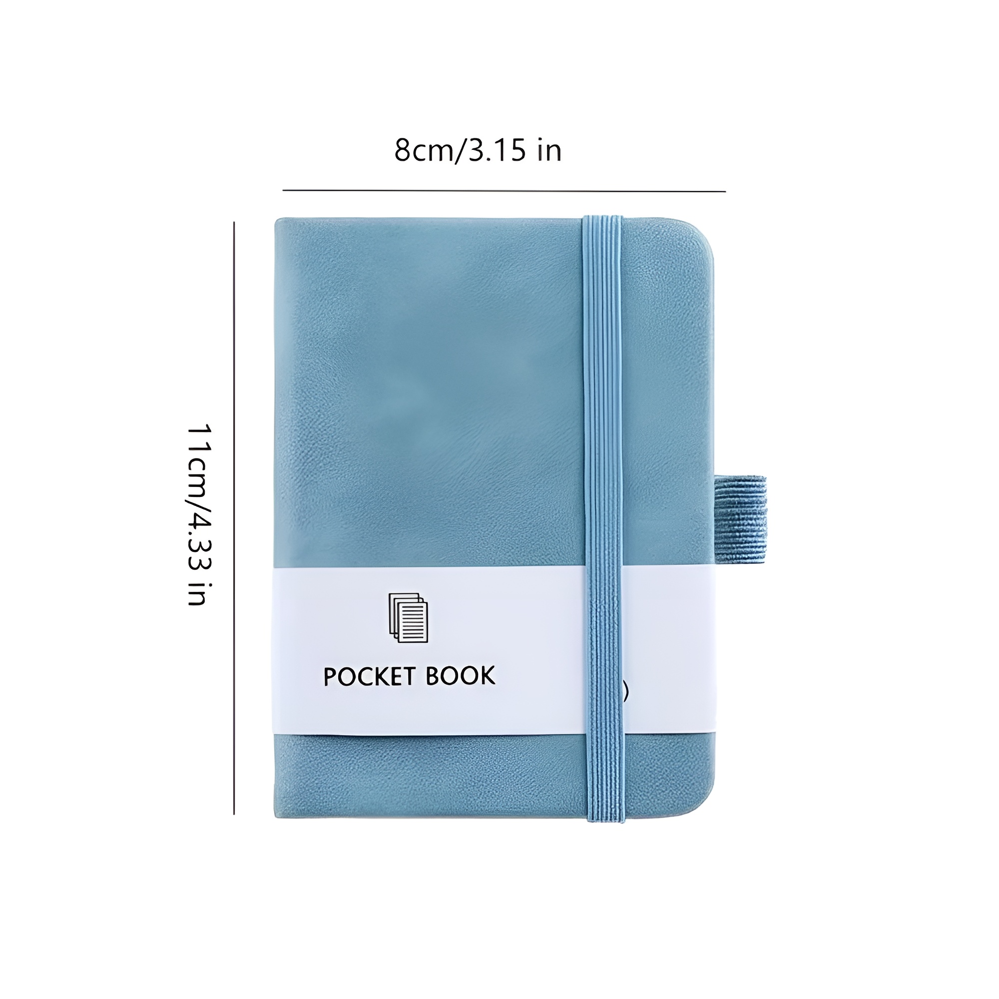 Pocket Notizbuch A7 – Kompaktes Format mit Stifthalter und 200 Seiten
