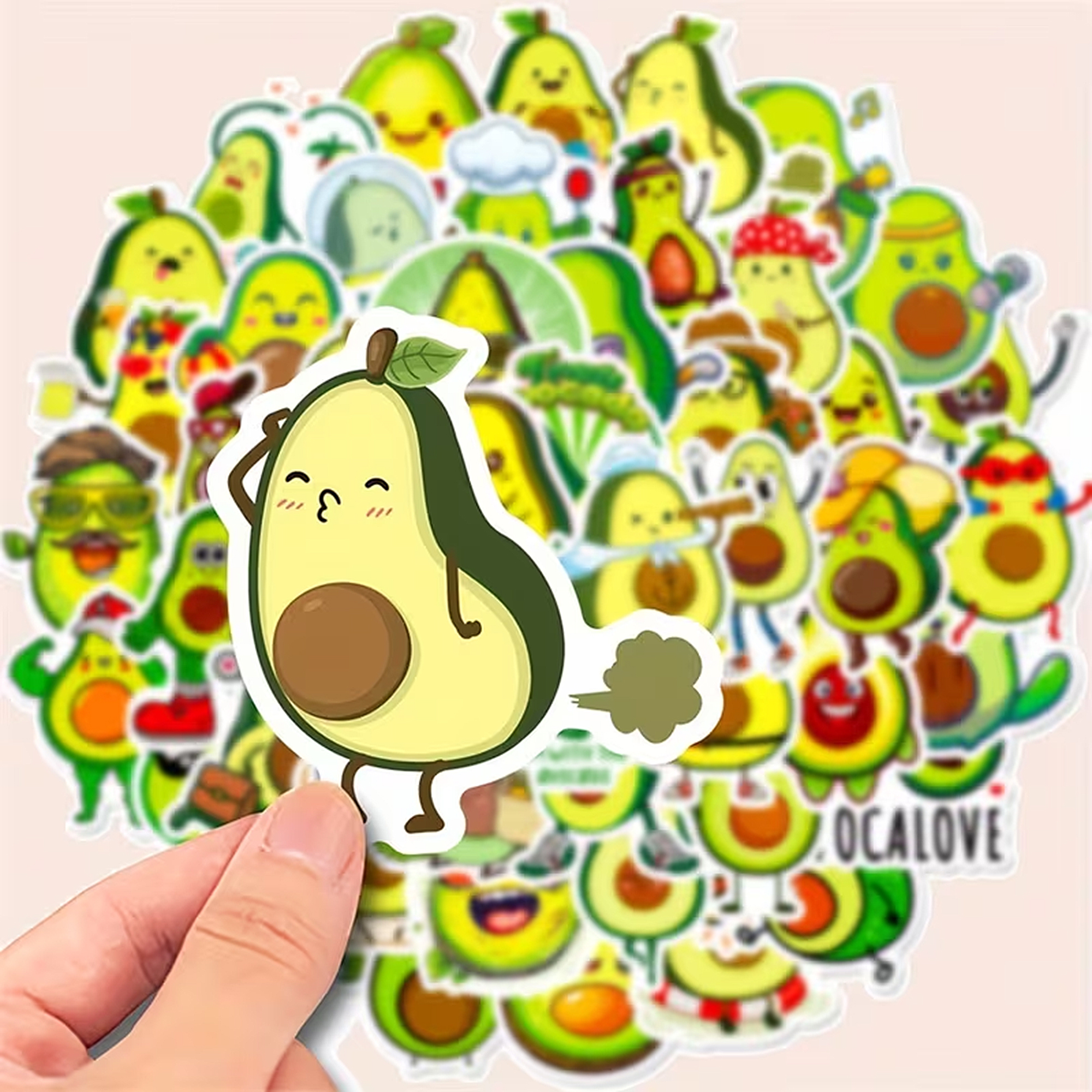Avocado Sticker Set – 50 Motive aus Essen & Trinken