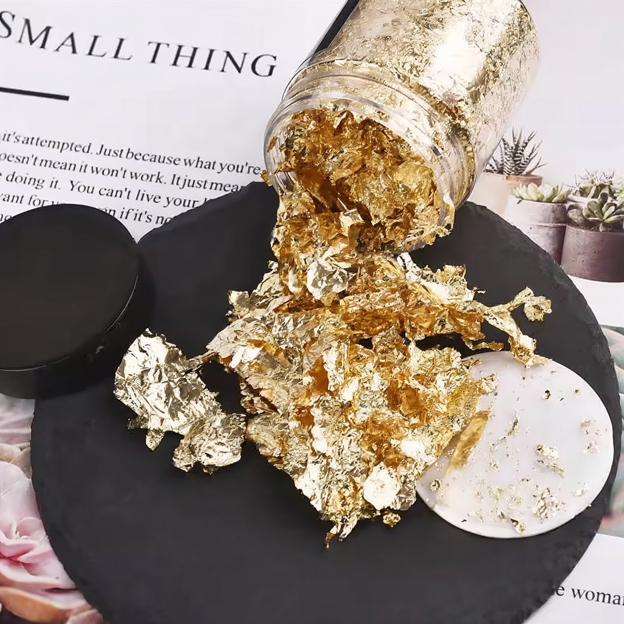Goldflocken für Epoxidharz – 10 g Flasche, vielseitige Farbvielfalt