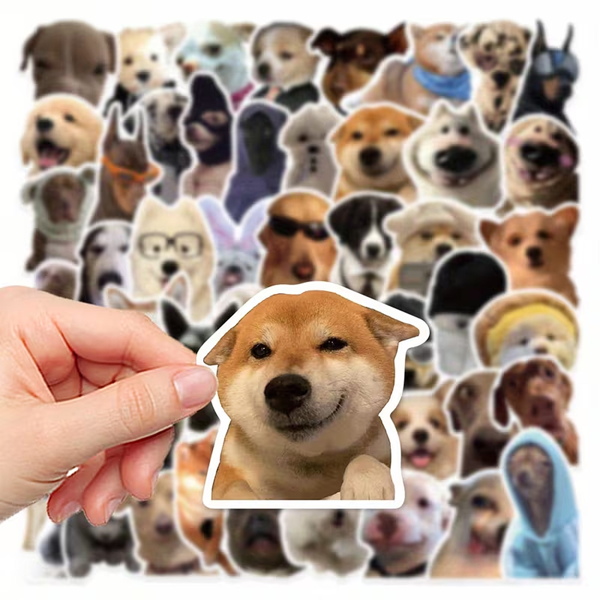Hunde Sticker Set – 50 Motive aus mattem Vinyl, vielseitig einsetzbar