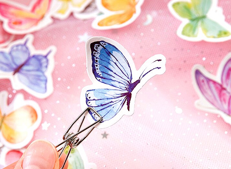 Bunte Schmetterlinge Sticker