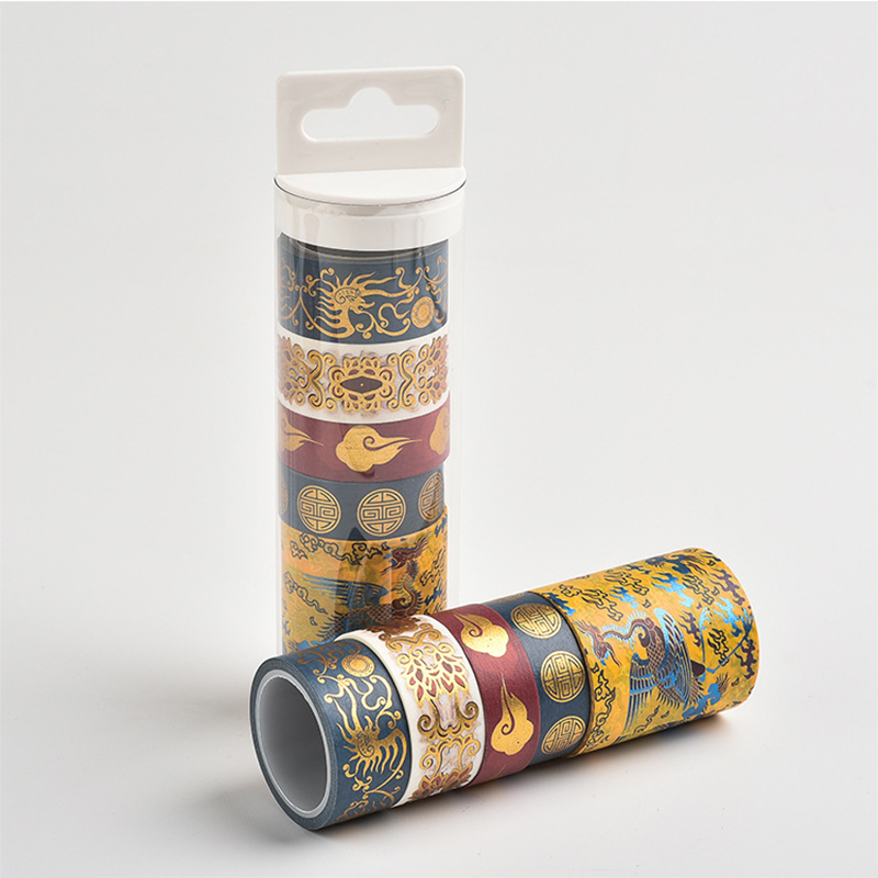 Washi Tape 5er-Set mit Goldfolie - "Asia"
