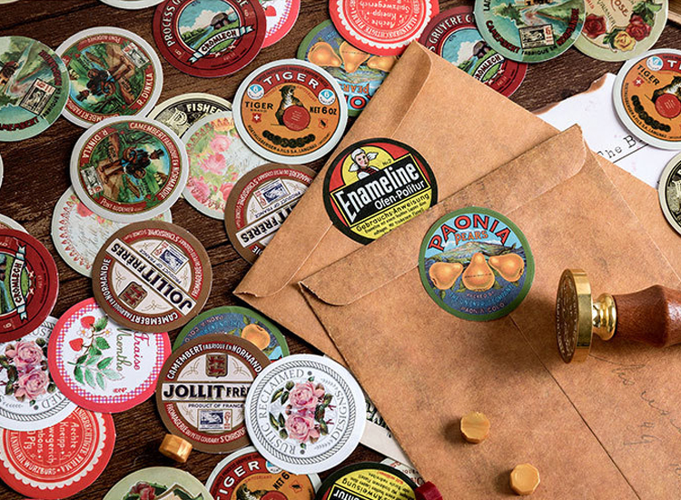 Retro Marken Sticker