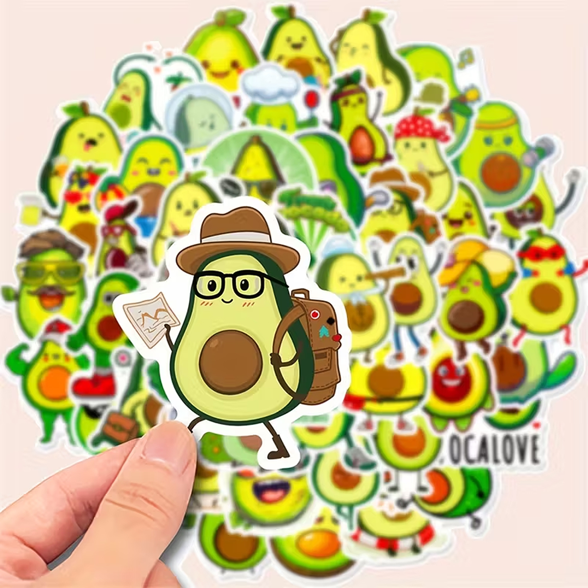 Avocado Sticker Set – 50 Motive aus Essen & Trinken