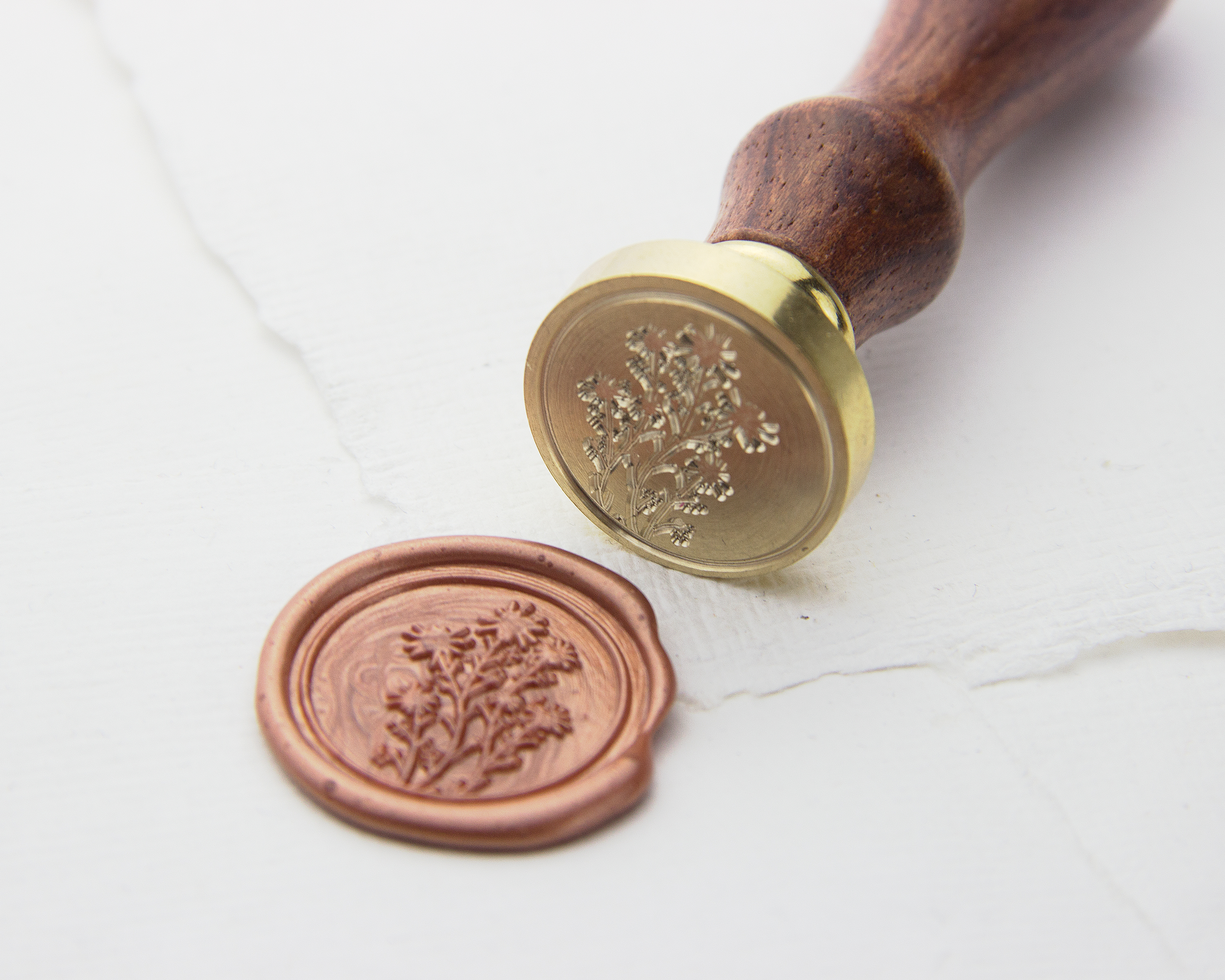 Siegelstempel, Löwenzahn, Ø 25mm – Siegel, Stempel, Petschaft, Wachssiegel, Brieffreundschaft, Hochzeitseinladungen