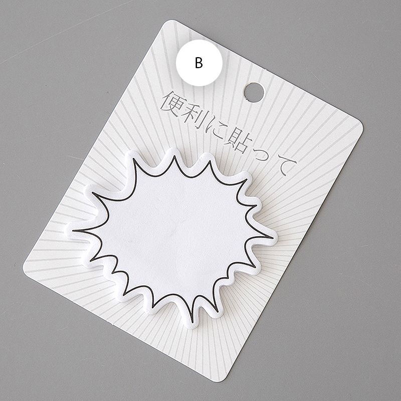Sprechblasen Haftnotizen – Vier Motive im japanisch inspirierten Design