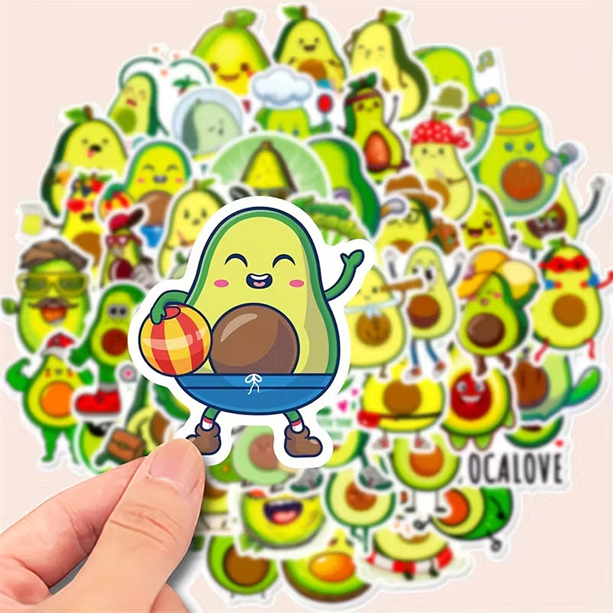Avocado Sticker Set – 50 Motive aus Essen & Trinken