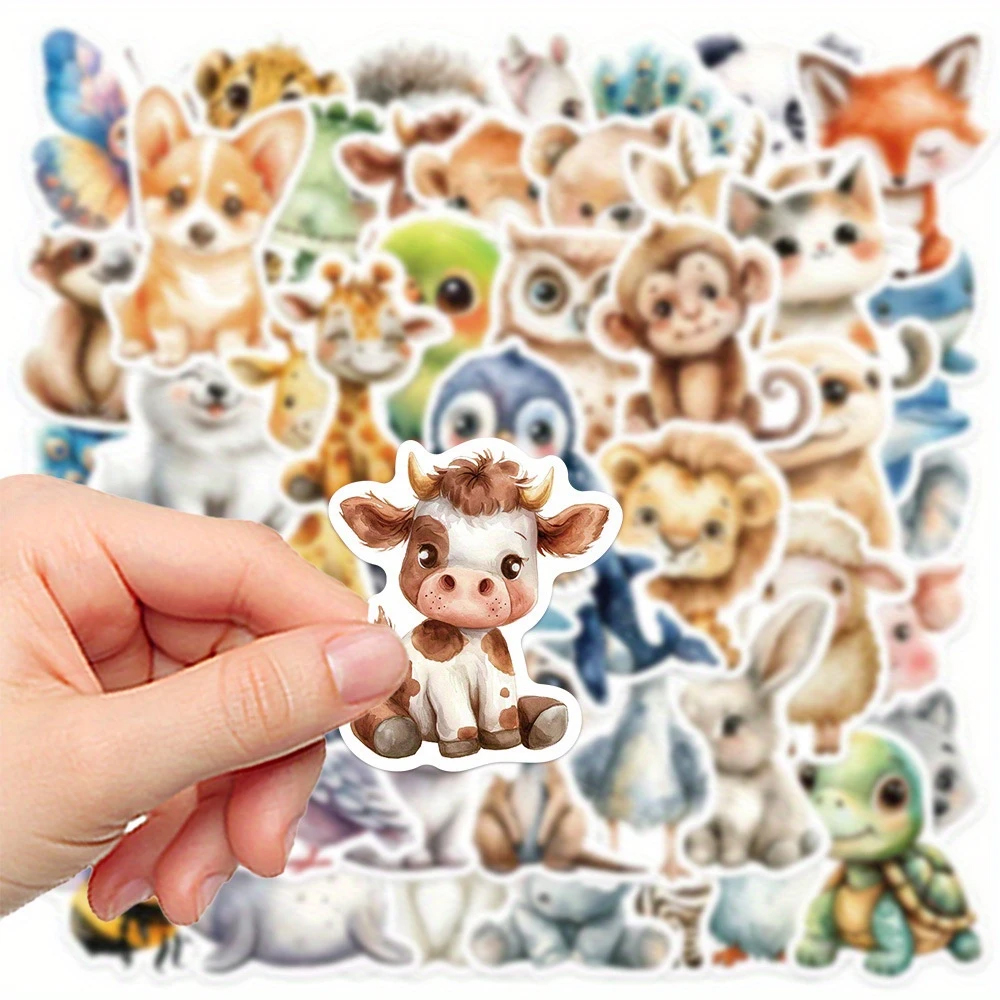 Babytiere Sticker Set – 50 Vinyl-Tiersticker selbstklebend