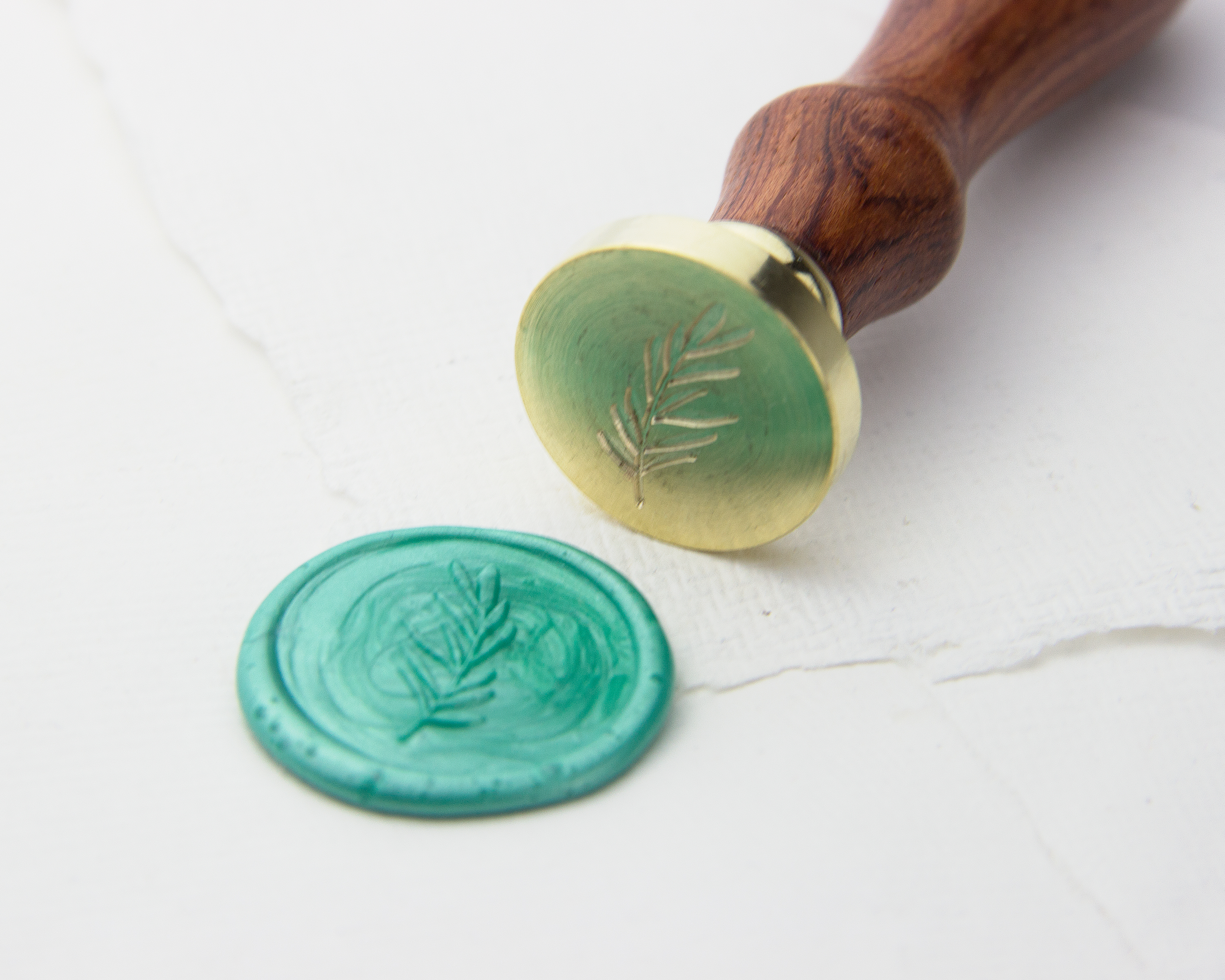 Siegelstempel, Strauch, Ø 25mm – Siegel, Stempel, Petschaft, Wachssiegel, Brieffreundschaft, Hochzeitseinladungen