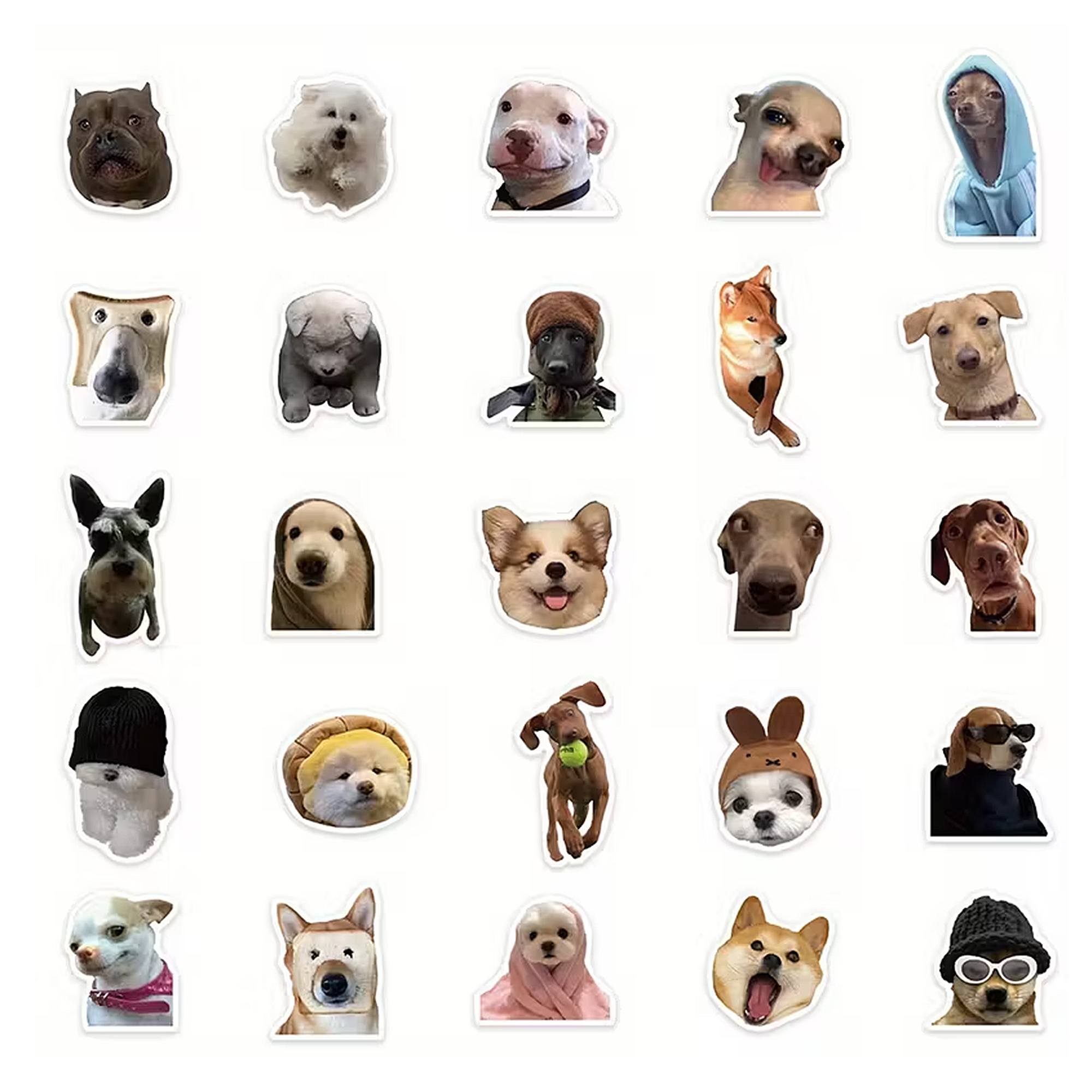 Hunde Sticker Set – 50 Motive aus mattem Vinyl, vielseitig einsetzbar