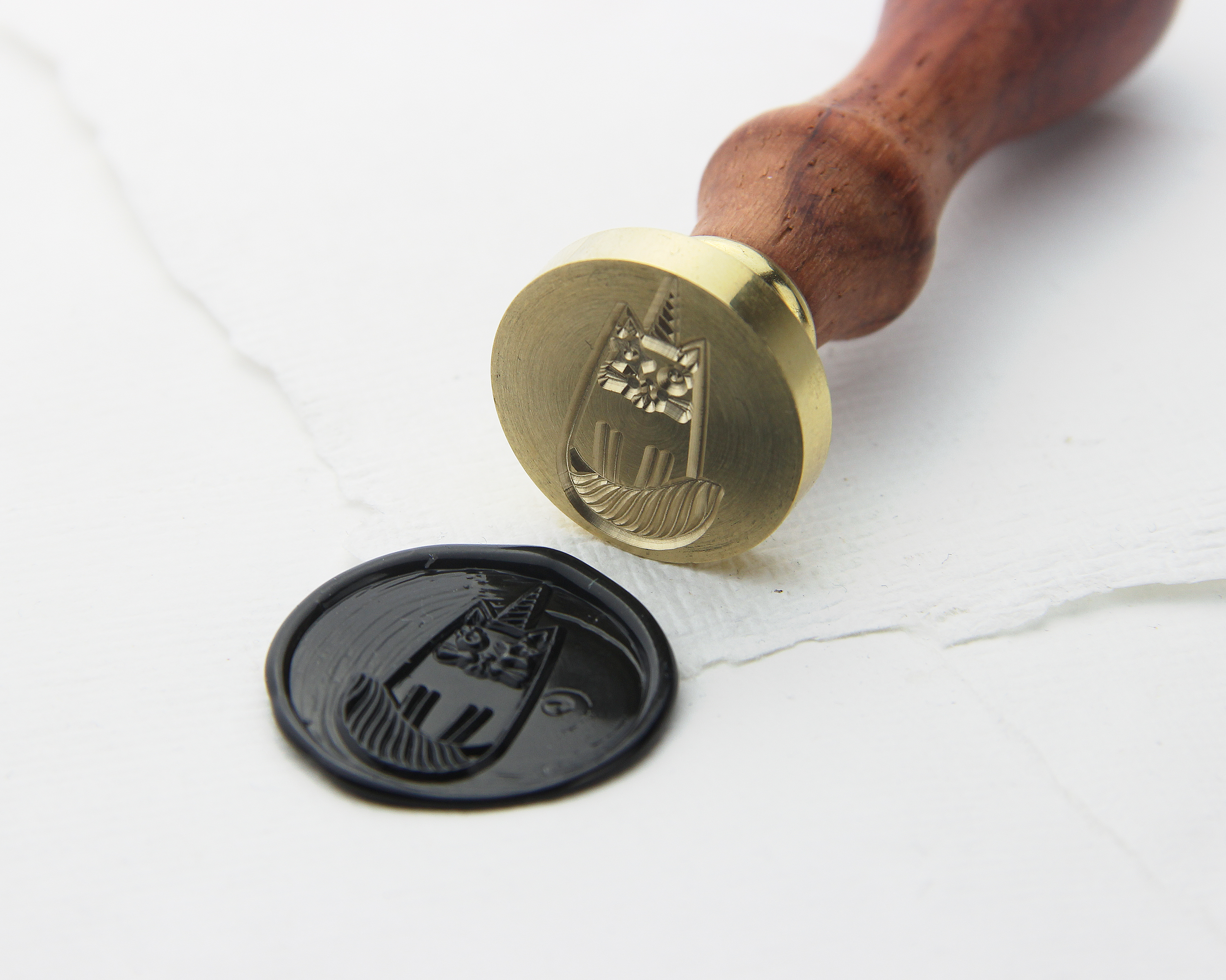 Siegelstempel, Unicat, Ø 25mm – Siegel, Stempel, Petschaft, Wachssiegel, Brieffreundschaft, Hochzeitseinladungen