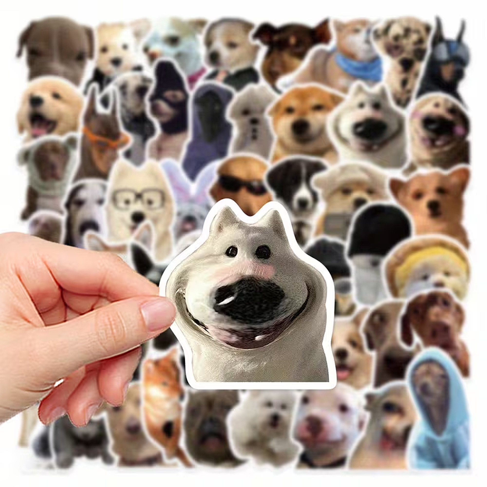 Hunde Sticker Set – 50 Motive aus mattem Vinyl, vielseitig einsetzbar