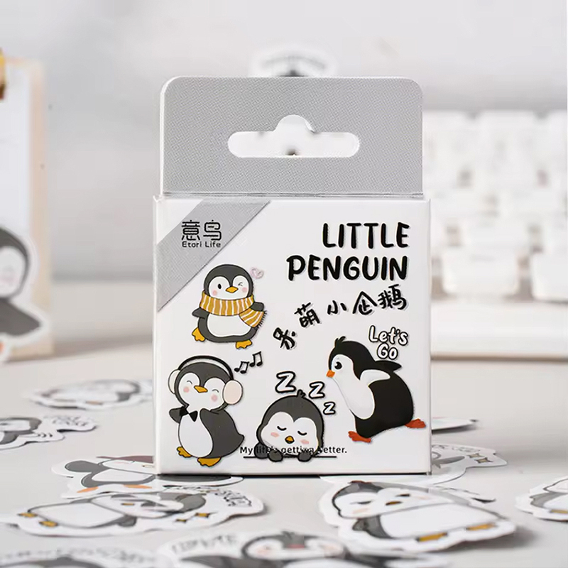 Pinguine Sticker, Sticker-Set "Penguin" mit 45 mini Stickern