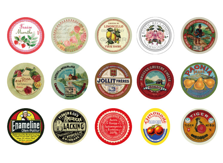 Retro Marken Sticker