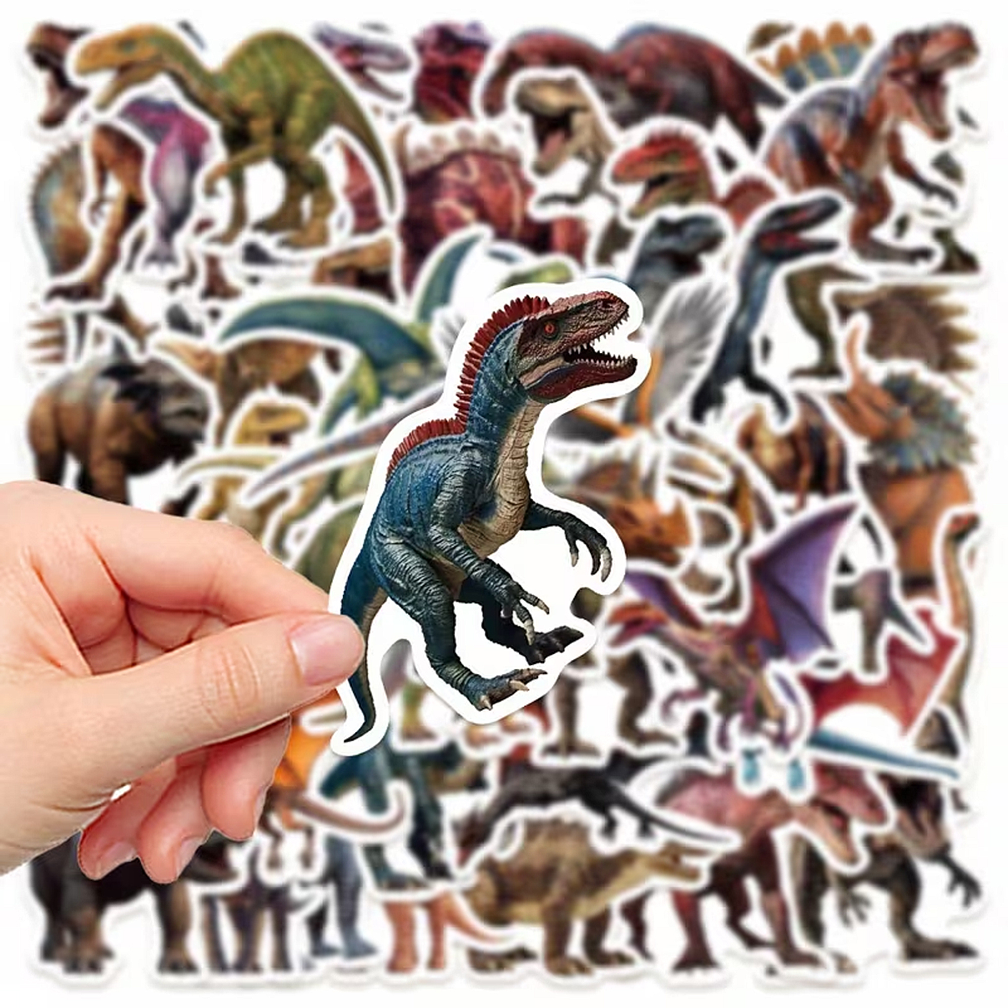 Dinosaurier Sticker Set – 50 matte Vinyl Aufkleber mit Dino-Motiven