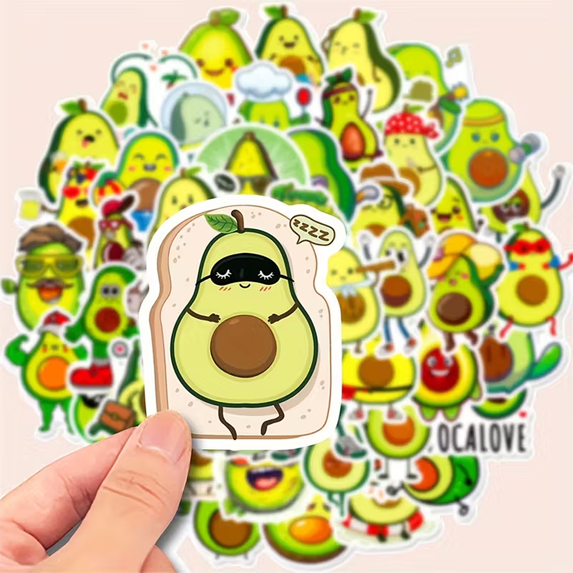 Avocado Sticker Set – 50 Motive aus Essen & Trinken