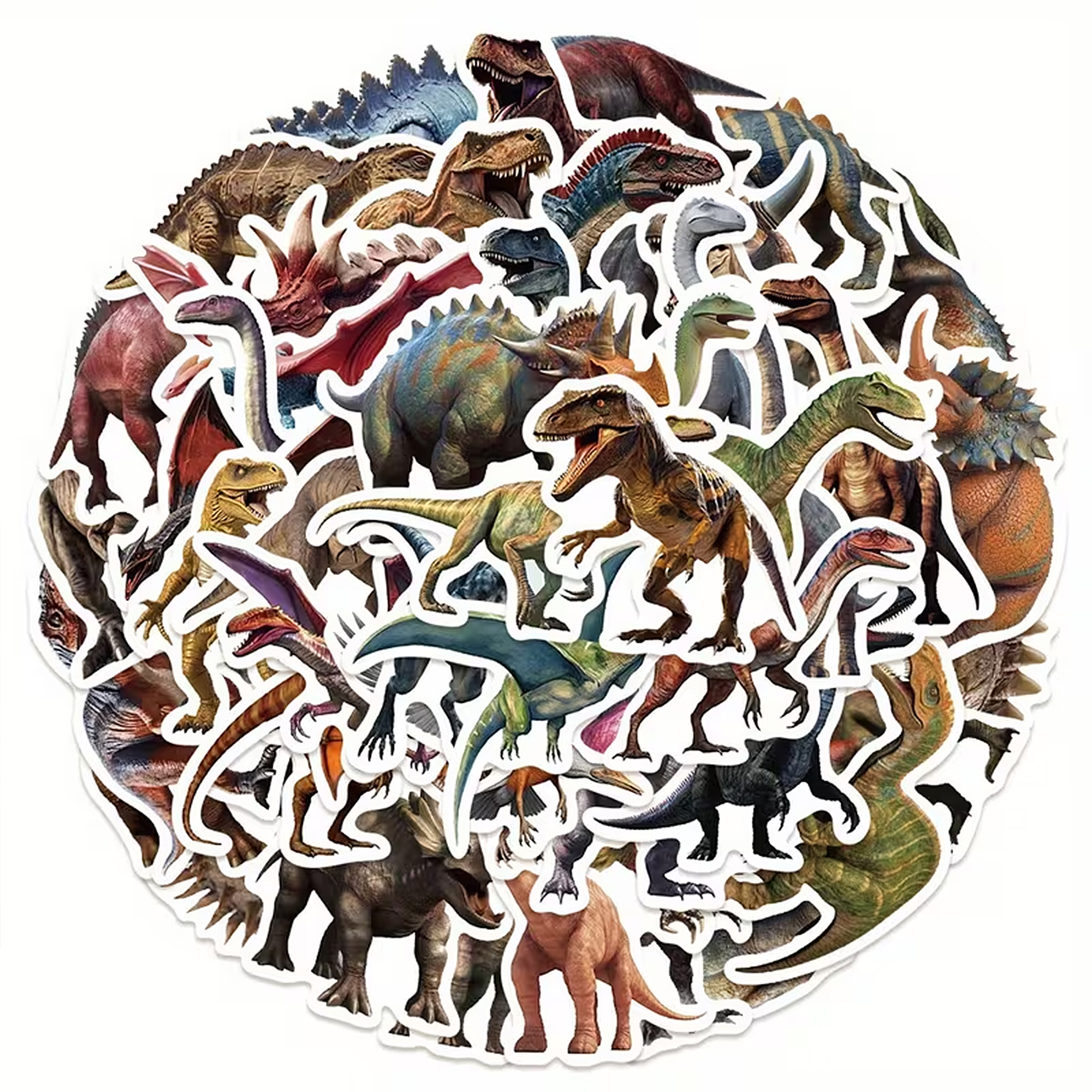 Dinosaurier Sticker Set – 50 matte Vinyl Aufkleber mit Dino-Motiven