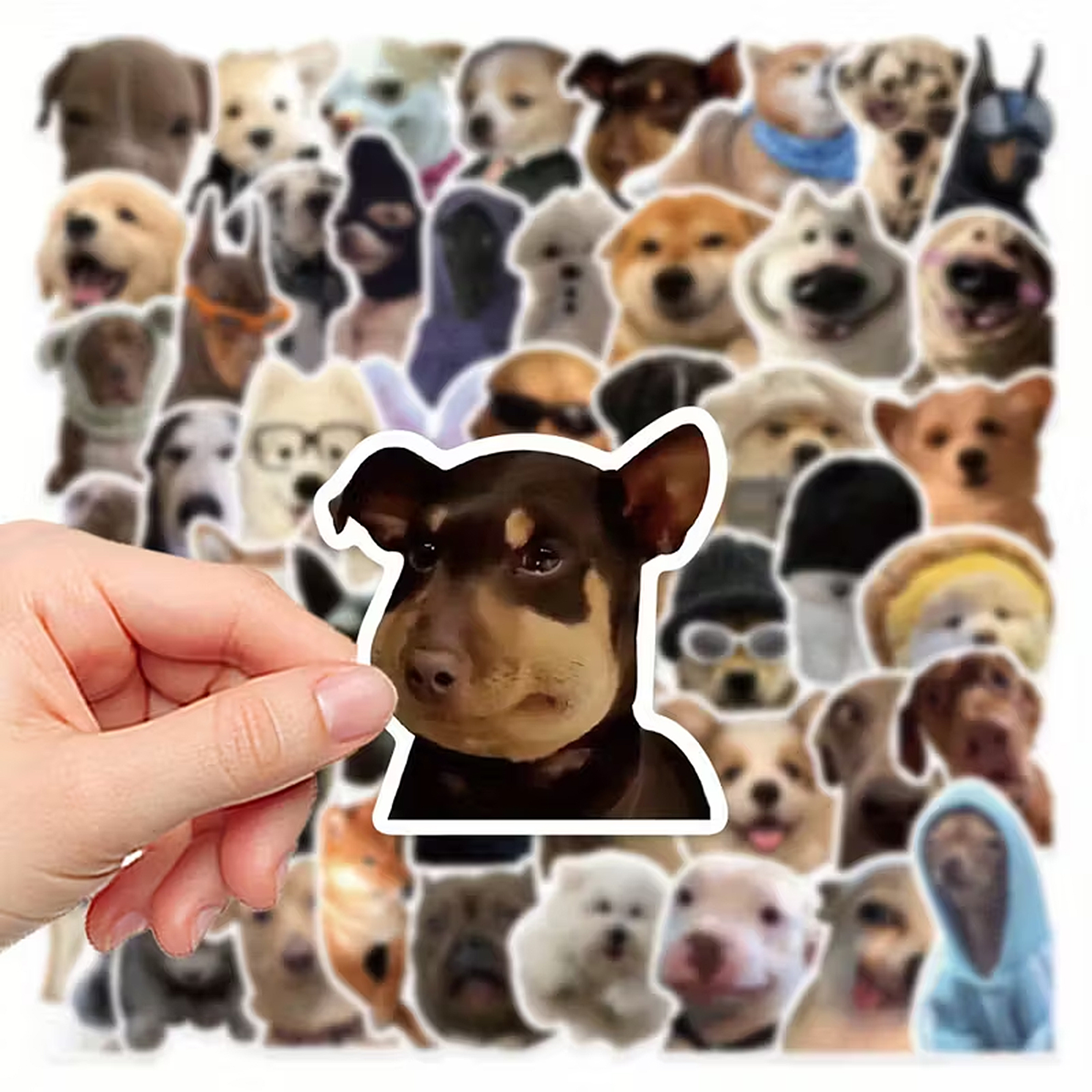 Hunde Sticker Set – 50 Motive aus mattem Vinyl, vielseitig einsetzbar